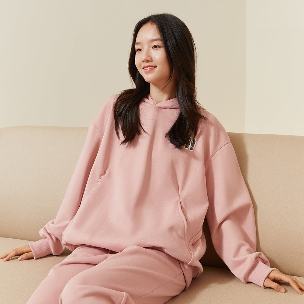 US Stock Women's Casual Hoodies Long Sleeve Pullover Tops Loose Sweatshirt with Pocket