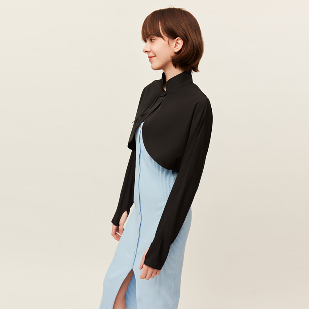 Women's Sun Protection Shawl UPF 50+ Arm Sleeves Covers with Finger Hole