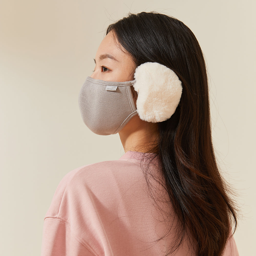 US Stock Women's Warm Mask Balaclava Face Cover with Earmuffs