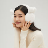 Ear Muffs Faux Fleece Warm Earmuffs Plush Warmers Ear Covers Foldable Headband