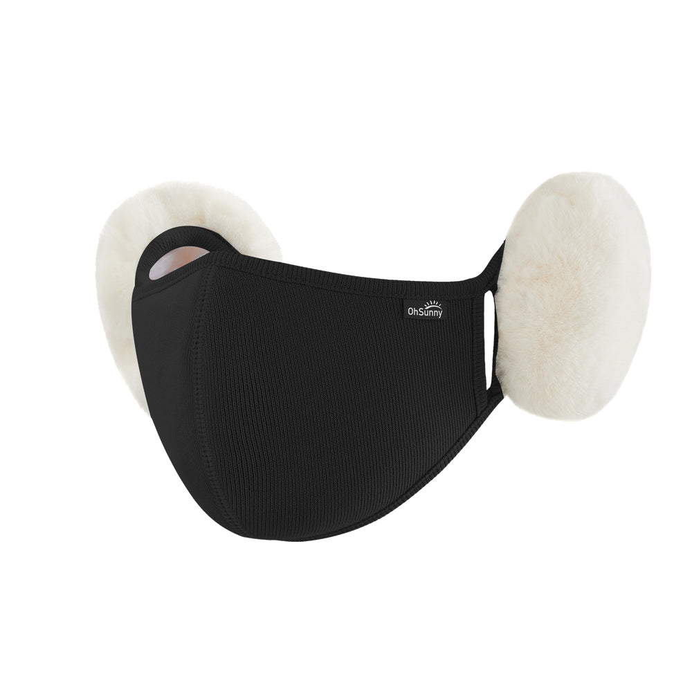 US Stock Women's Warm Mask Balaclava Face Cover with Earmuffs