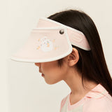 US Stock Kids Empty Top Visor Cap Adjustable Sun Hat UPF 50+