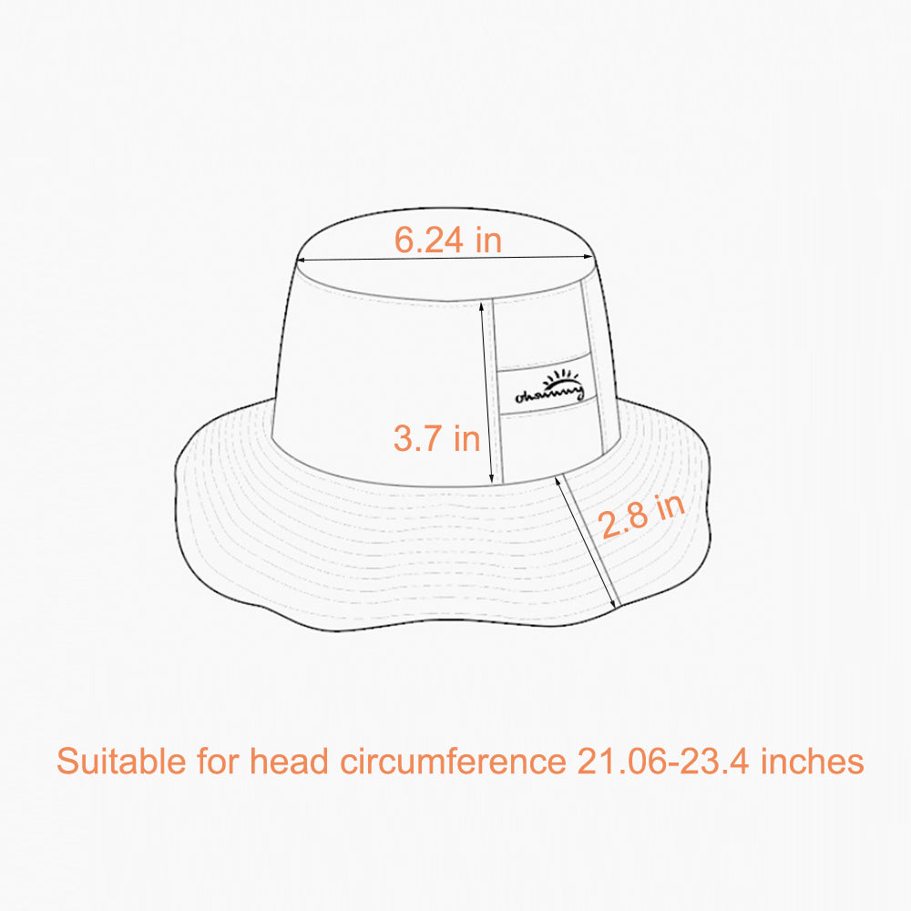 US Stock Women's Wide Brim Fisherman Bucket Hat UPF 50+ UV Protection