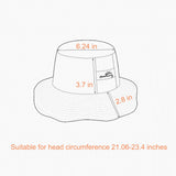 US Stock Women's Wide Brim Fisherman Bucket Hat UPF 50+ UV Protection