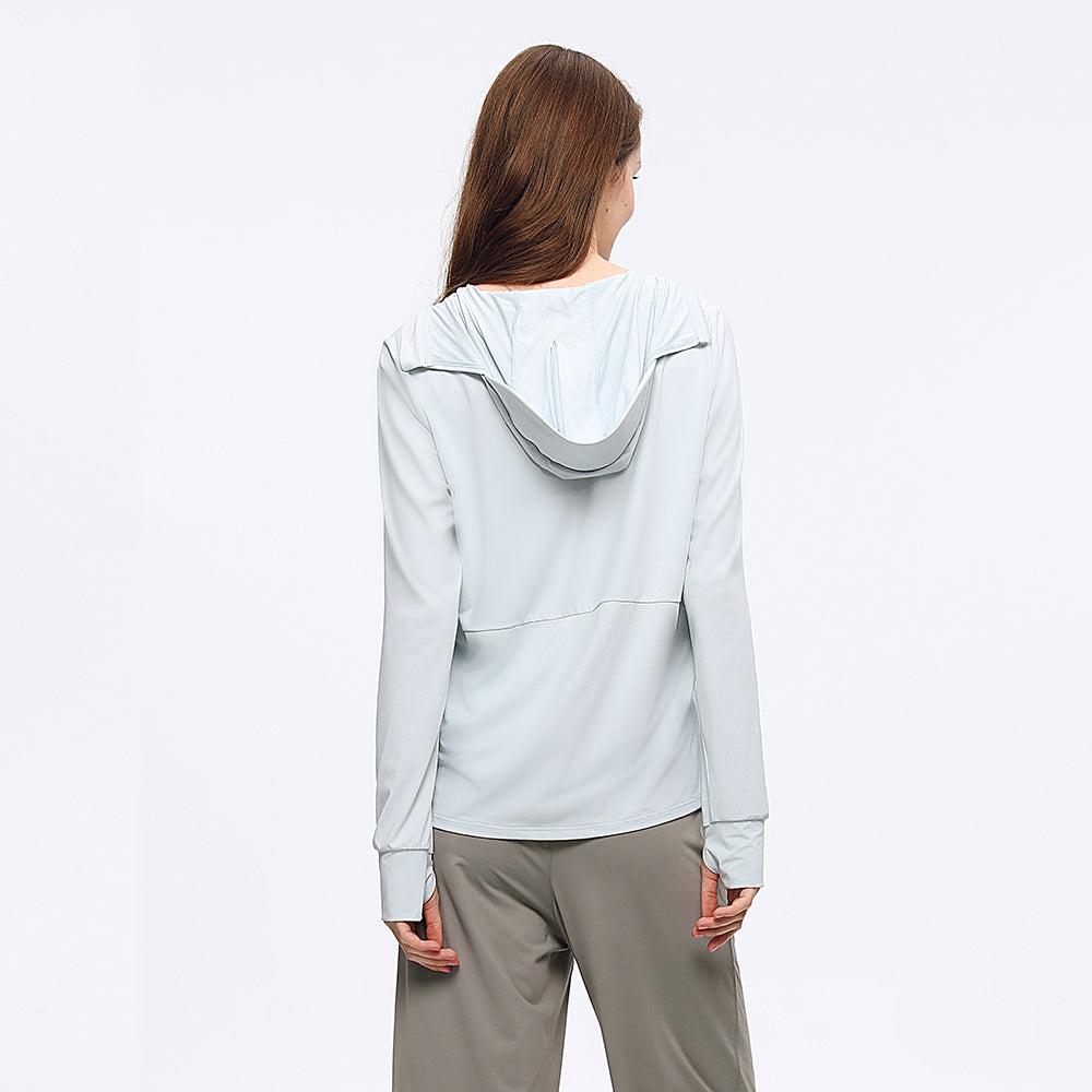 Women's Sun Protection Hoodie Jacket UPF 50+ Long Sleeve Coat