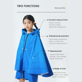 Kid's Raincoat Poncho Toddler Rain Jacket Waterproof Hoodie
