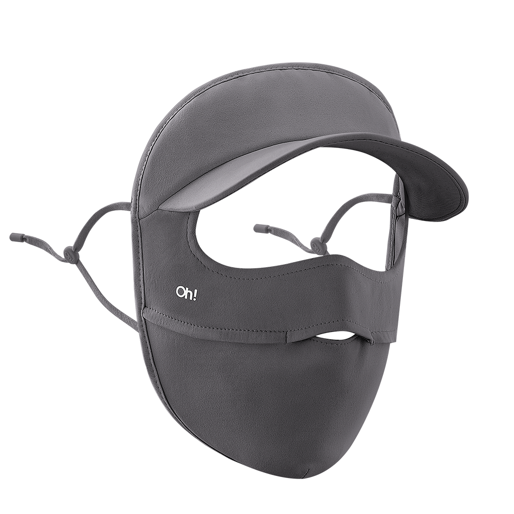 US Stock Sun Protection Full Face Mask with Cap Brim UPF 50+ Riding Cover