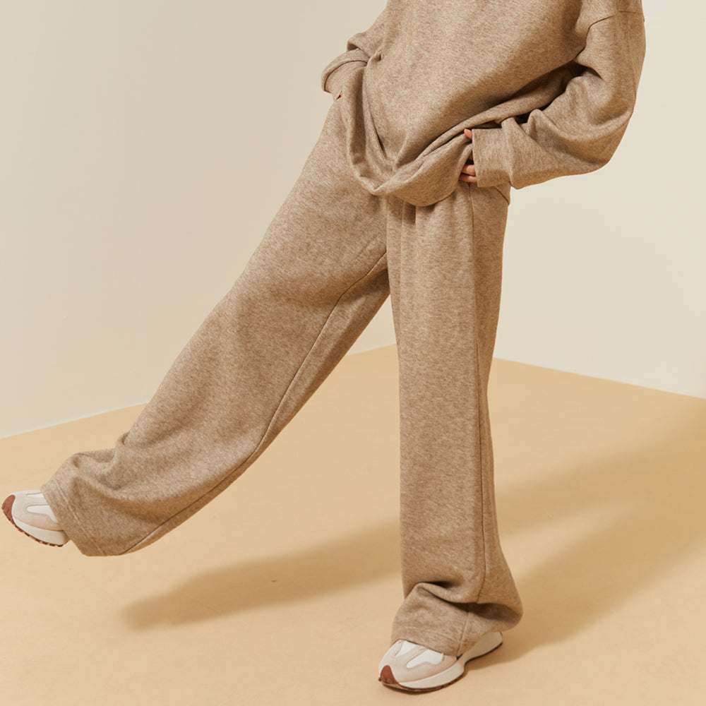 Women's Wide-Leg Pants with Pockets Loose Comfy Lounge Casual Sweatpants