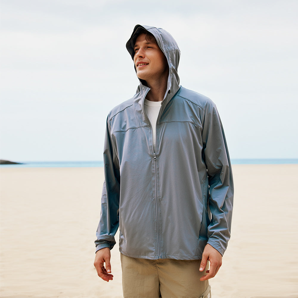 Unisex Waterproof Jackets Sun Protection UPF50+ Lightweight Hooded