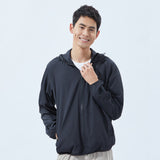 US Stock Men's Standard Hoodie Ultra Light Long Sleeve Sun Protective Coat UPF 50+