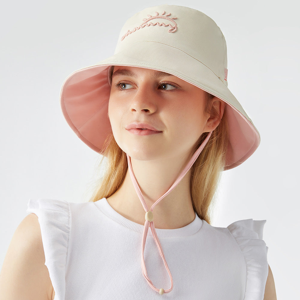 Women's Dual-Sided Bucket Hat UPF 50+ Packable Travel Sun Hat