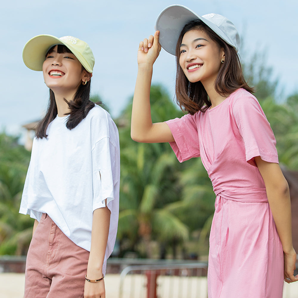 Women's Large Brim Adjustable Baseball Cap UPF 50+
