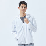 US Stock Men's Standard Hoodie Ultra Light Long Sleeve Sun Protective Coat UPF 50+