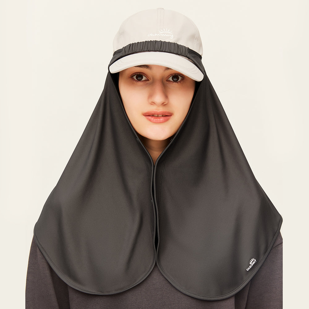 Unisex Hat Drape UPF 50+ Sun Protection Neck Flap Face Cover Adjustable Size