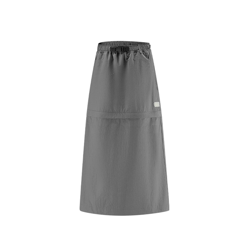 Dual-Use Cargo Skirts Long/Short Casual Loose Skirt with Cargo Pockets