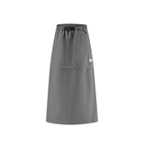Dual-Use Cargo Skirts Long/Short Casual Loose Skirt with Cargo Pockets