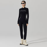 US Stock Skiing Thermal Underwear Set for Women Seamless Warm Base Layer Top & Bottom
