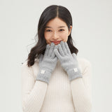 Winter Warm Touchscreen Gloves Fleece Knit Elastic Cuff Texting Thermal Gloves