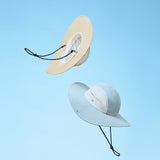 US Stock Unisex Summer Travel Bucket Hats Fisherman Caps UPF50+