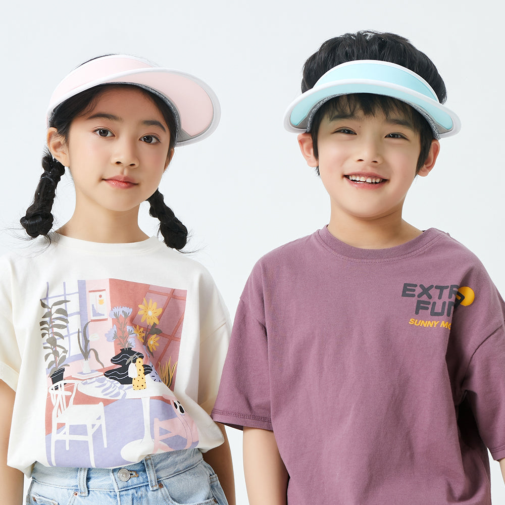 US Stock Kid’s Visor Hat UPF 50+ Wide Brim Sun Protection Caps