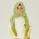 Kid's 3-in-1 Multi-Functional Scarves Warm Hoodie Hat/Scarf/Mittens Set