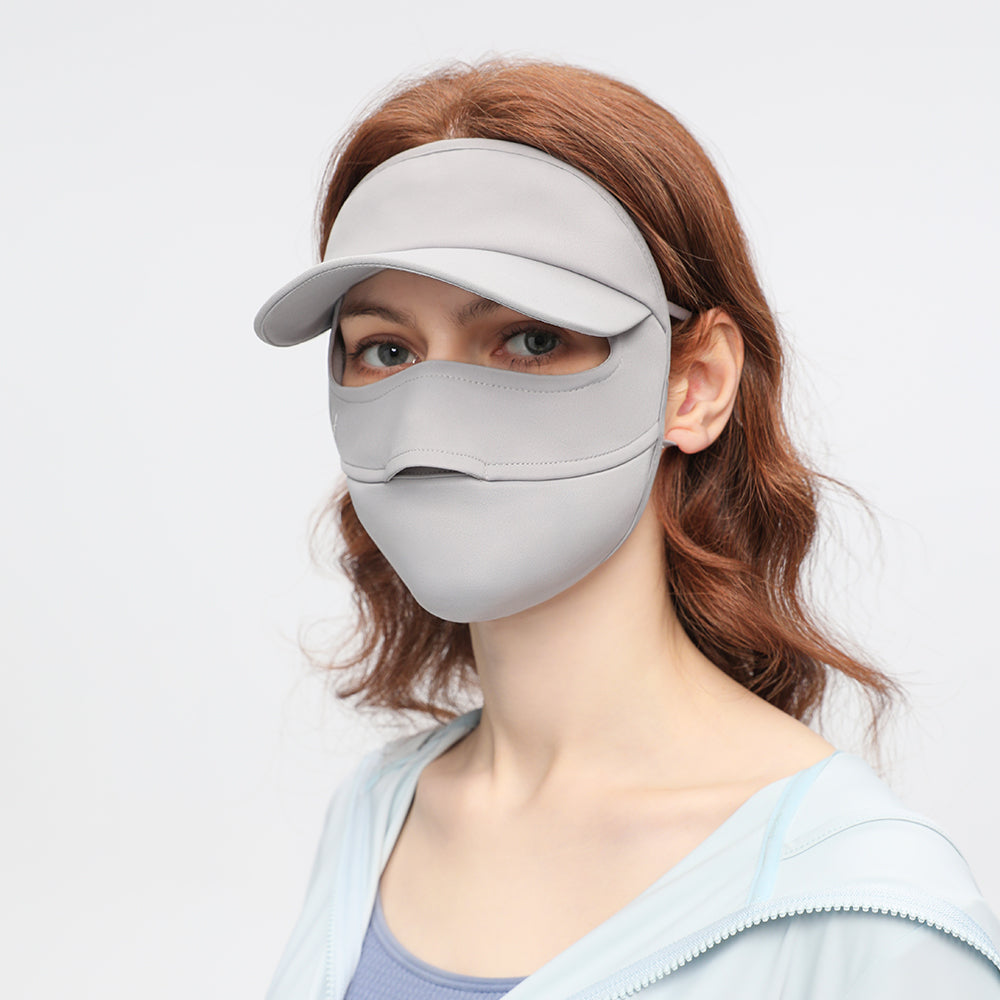 Sun Protection Full Face Mask with Cap Brim UPF 50+ Riding Cover