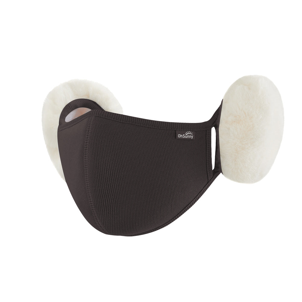 US Stock Women's Warm Mask Balaclava Face Cover with Earmuffs