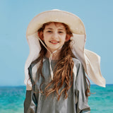 Kid’s Sun-Proof Bucket Hat with Neck Flap UPF 50+