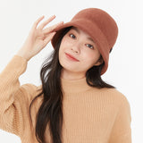 OHSUNNY Classic Wool Bucket Hats Warm Artist Fisherman Cap