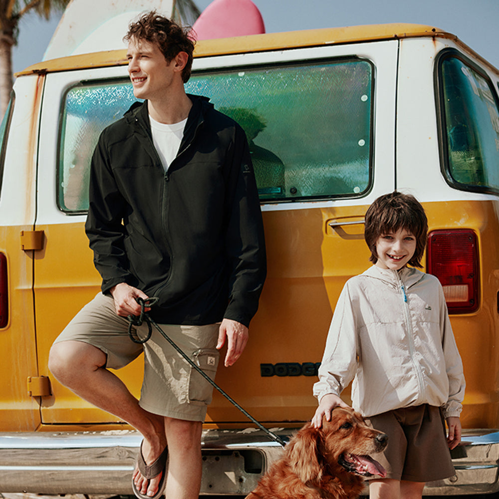 Unisex Waterproof Jackets Sun Protection UPF50+ Lightweight Hooded