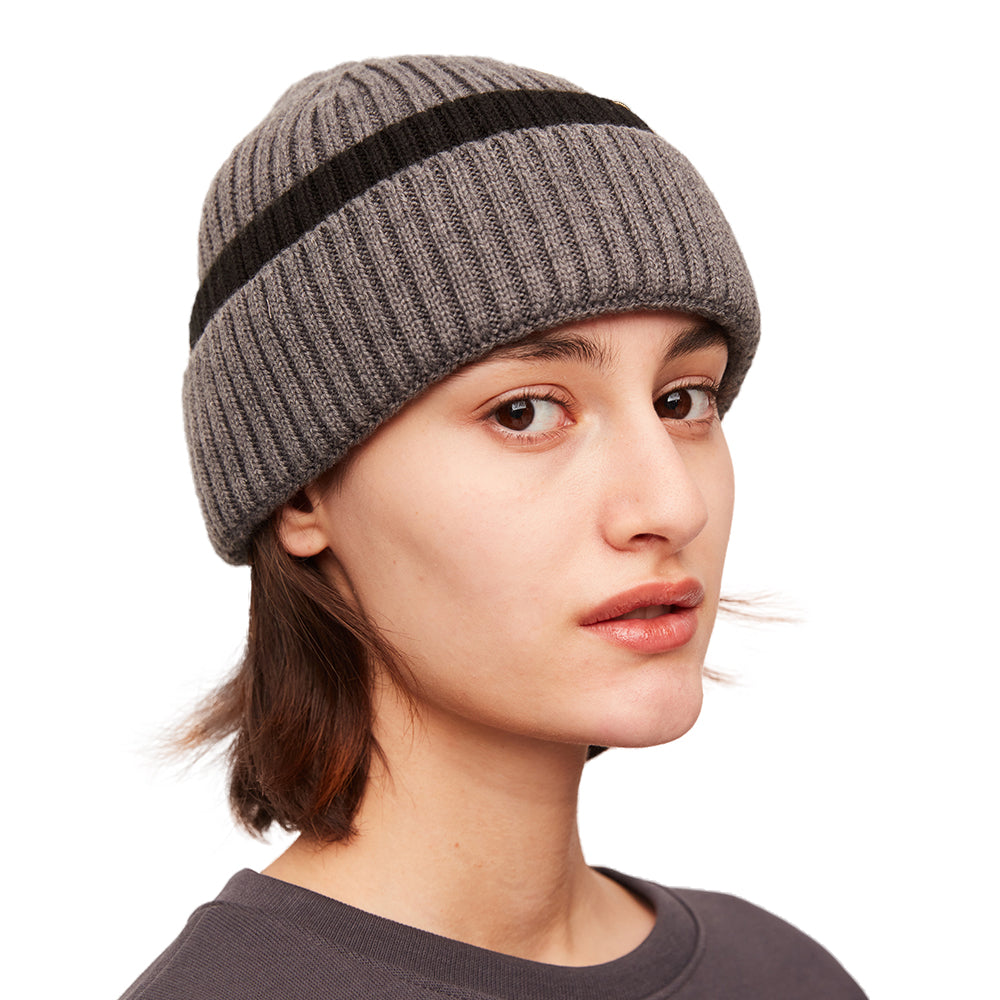 US Stock Women's Winter Contract Color Heated Knit Hat