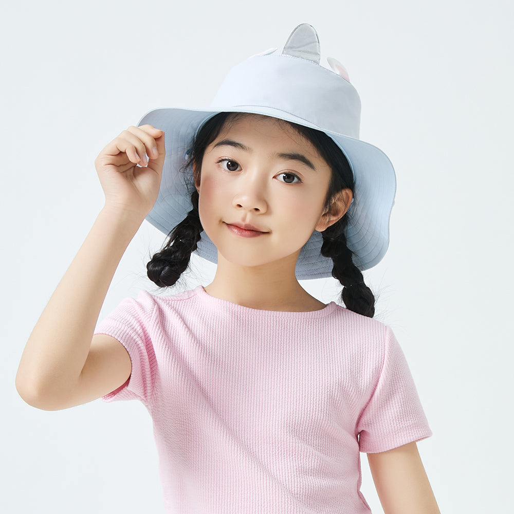 Kid's UV Protection Bucket Hat UPF 50+ Wide Brim Sun Caps for Boys Girls