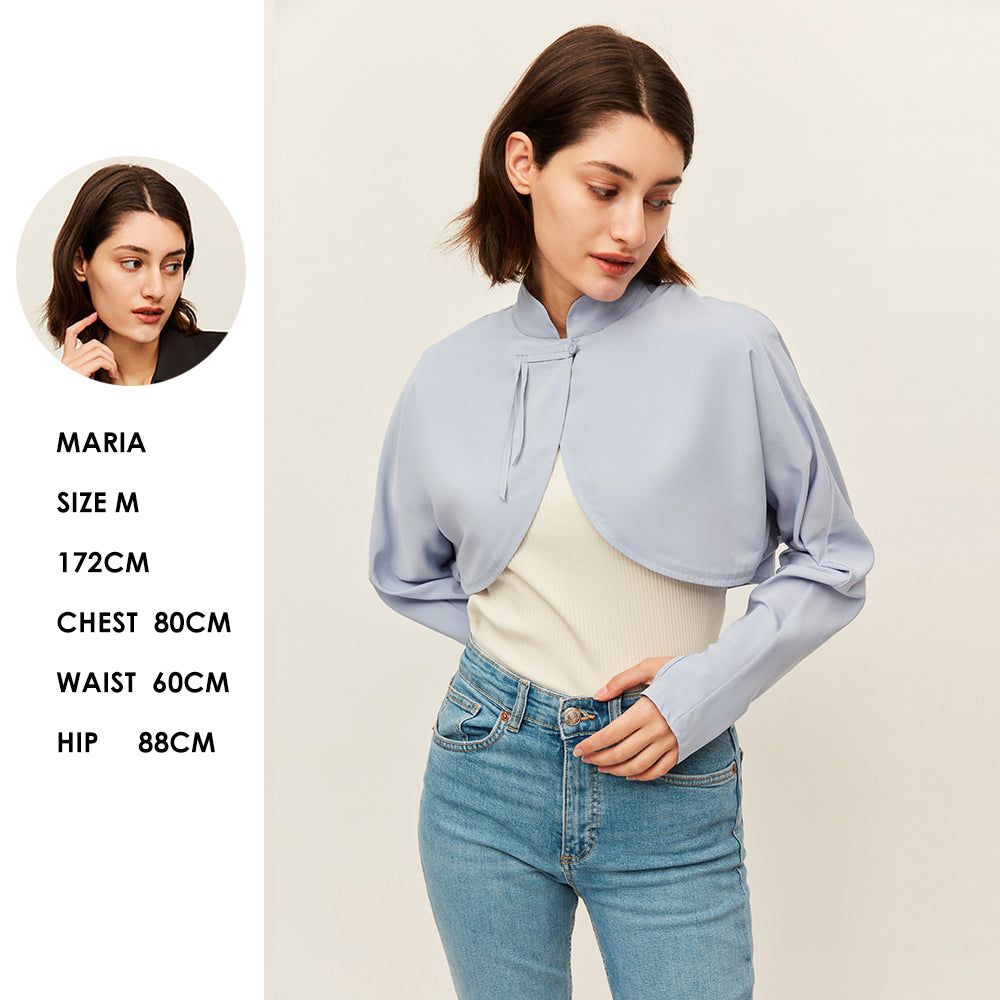 Women's Sun Protection Shawl UPF 50+ Arm Sleeves Covers with Finger Hole