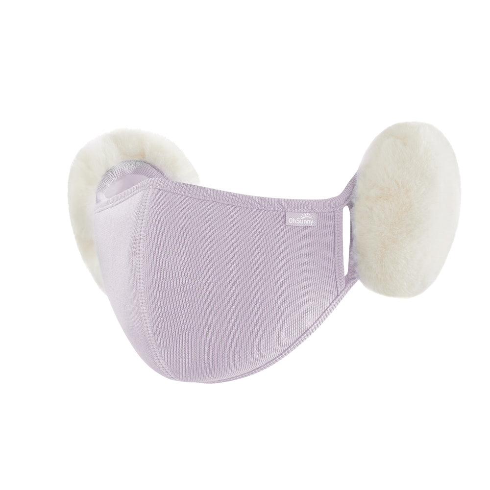 US Stock Women's Warm Mask Balaclava Face Cover with Earmuffs