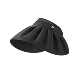 US Stock Large Brim Foldable Sun Visor for Women UPF50+ UV Protection Shell Caps