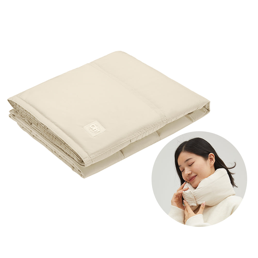 Down Camping Blanket Packable Lightweight Soft Throw Reversible Wearable Camp Blankets