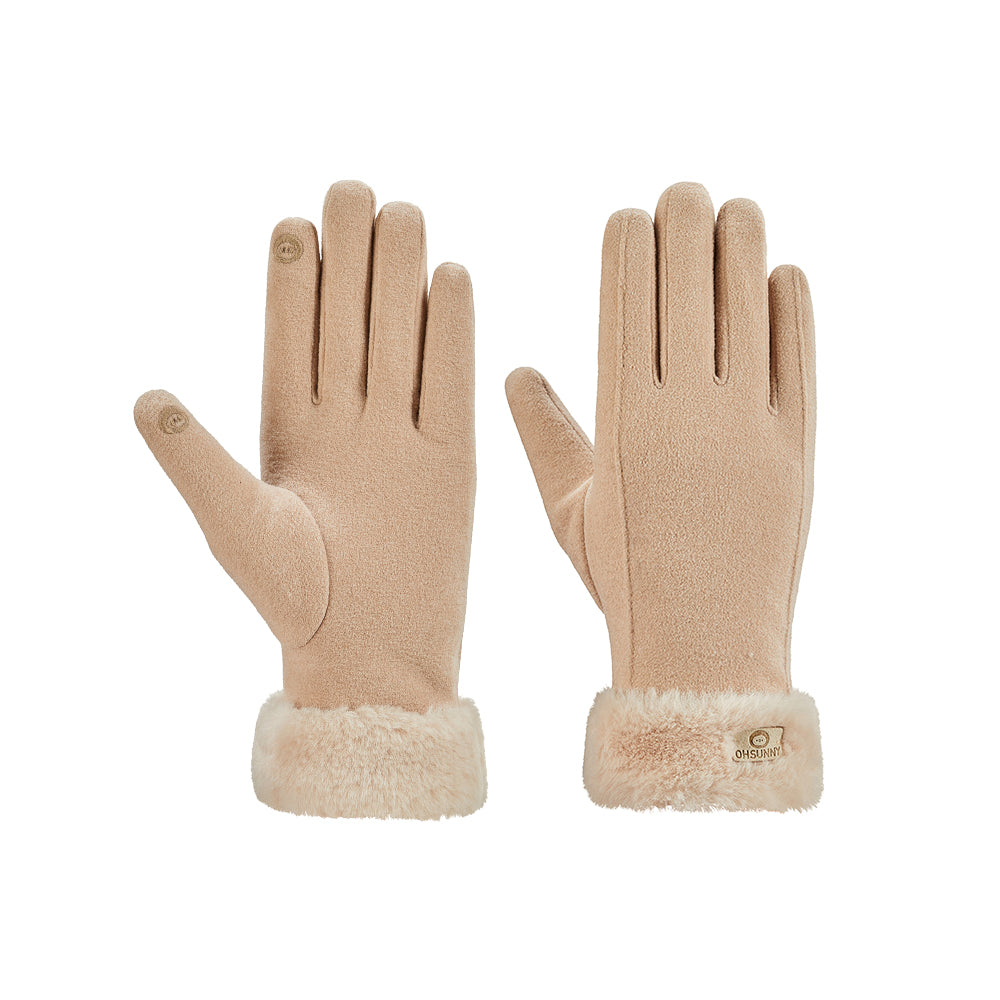 US Stock Women's Warm Gloves Touchscreen Anti-Slip Gloves