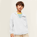 Kid's Sun Protection Jackets with Pockets UPF 50+ Hoodie for Aged 4-10 Boys Girls