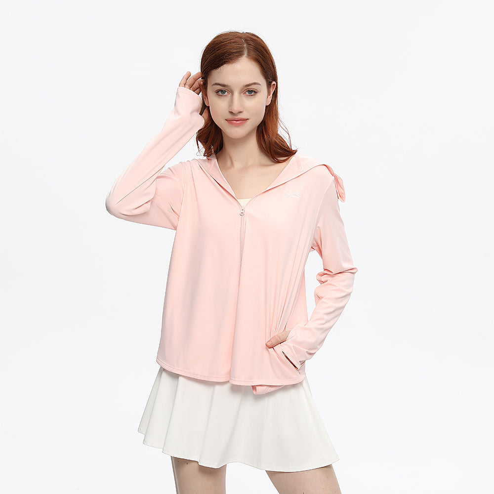 Women's Sun Protection Hoodie Jacket UPF50+ Long Sleeve Cloak Coats Tops
