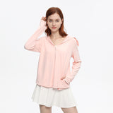 Women's Sun Protection Hoodie Jacket UPF50+ Long Sleeve Cloak Coats Tops