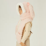 Kid's 3-in-1 Multi-Functional Scarves Warm Hoodie Hat/Scarf/Mittens Set