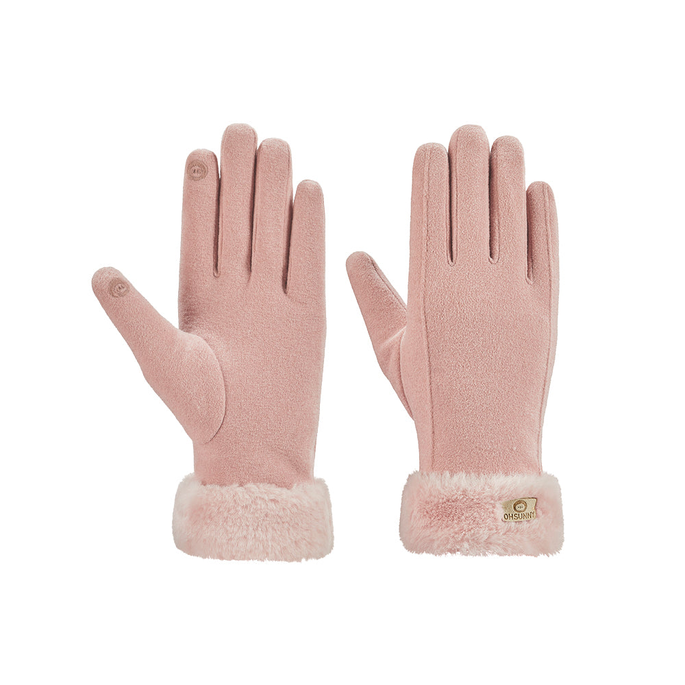 US Stock Women's Warm Gloves Touchscreen Anti-Slip Gloves