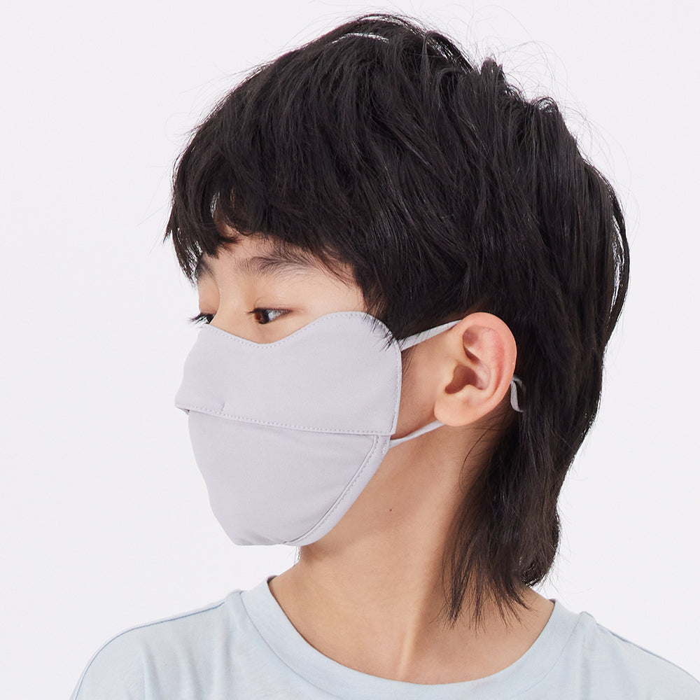 Breathable Kid's Sunscreen Mask UPF 50+ Washable Reusable Anti-UV Face Covering