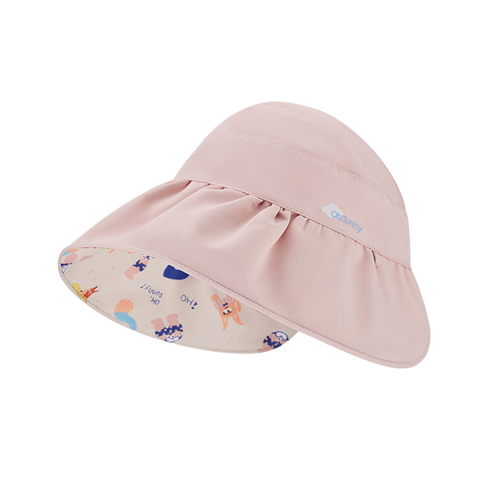 Kid's Reversible Sun Hat UPF 50+ UV Protection Empty Top Visor Caps