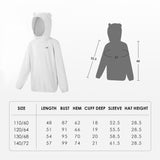 Kid's Sun Protection Hoodie Jackets with Pockets UPF 50+ for Aged 4-10 Boys Girls