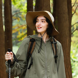 US Stock Unisex Summer Travel Bucket Hats Fisherman Caps UPF50+