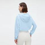 Women's Quick Dry Cropped Hoodie Sun Protection Jacket UPF50+