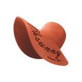 US Stock Women's Fairlady Large Brim Straw Hat Reversible Cap UPF 50+