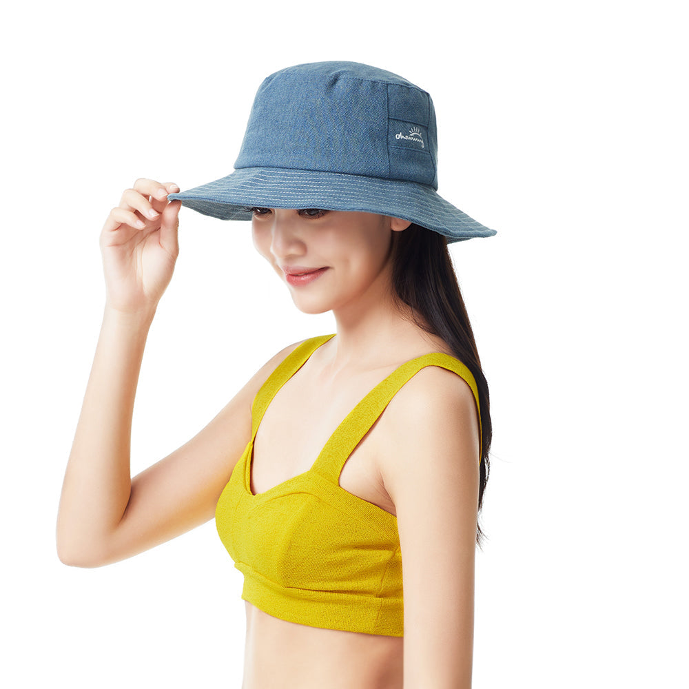 US Stock Women's Wide Brim Fisherman Bucket Hat UPF 50+ UV Protection