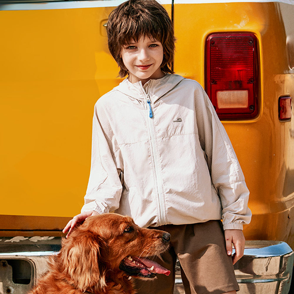 Kid's Sun Protection Hoodie Jackets UPF 50+ for Aged 4-10 Boys Girls